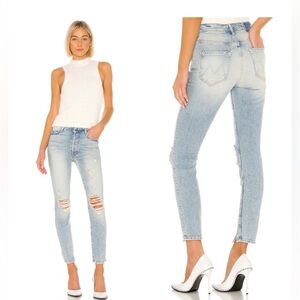 Mother Superior The Super Stunner Ankle Say Amen Again Distressed Jeans Size 26